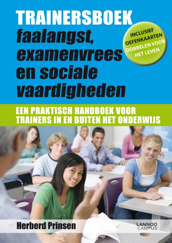 Omslag van Trainersboek faalangst, examenvrees en sociale vaardigheden