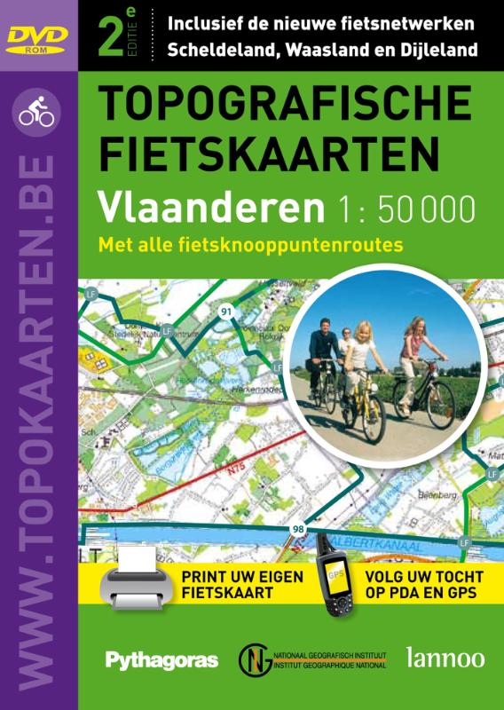 Omslag van Topografische fietskaarten Vlaanderen