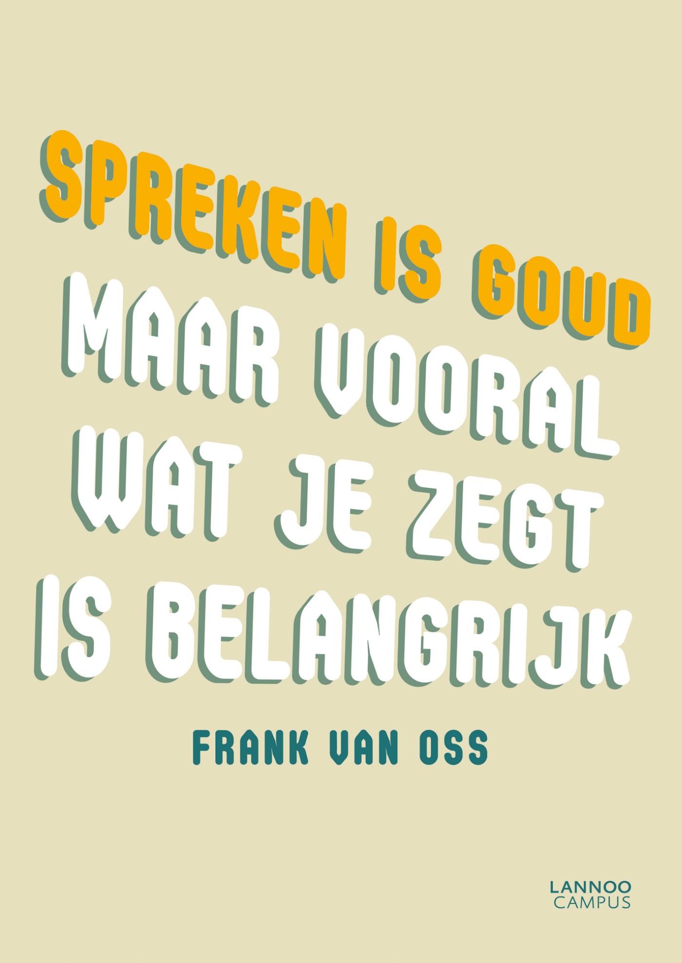 Omslag van Spreken is goud