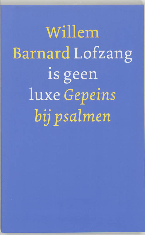 Omslag van Lofzang is geen luxe