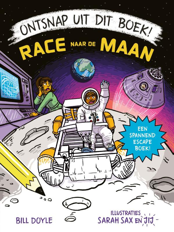 Omslag van Ontsnap uit dit boek - Race naar de maan