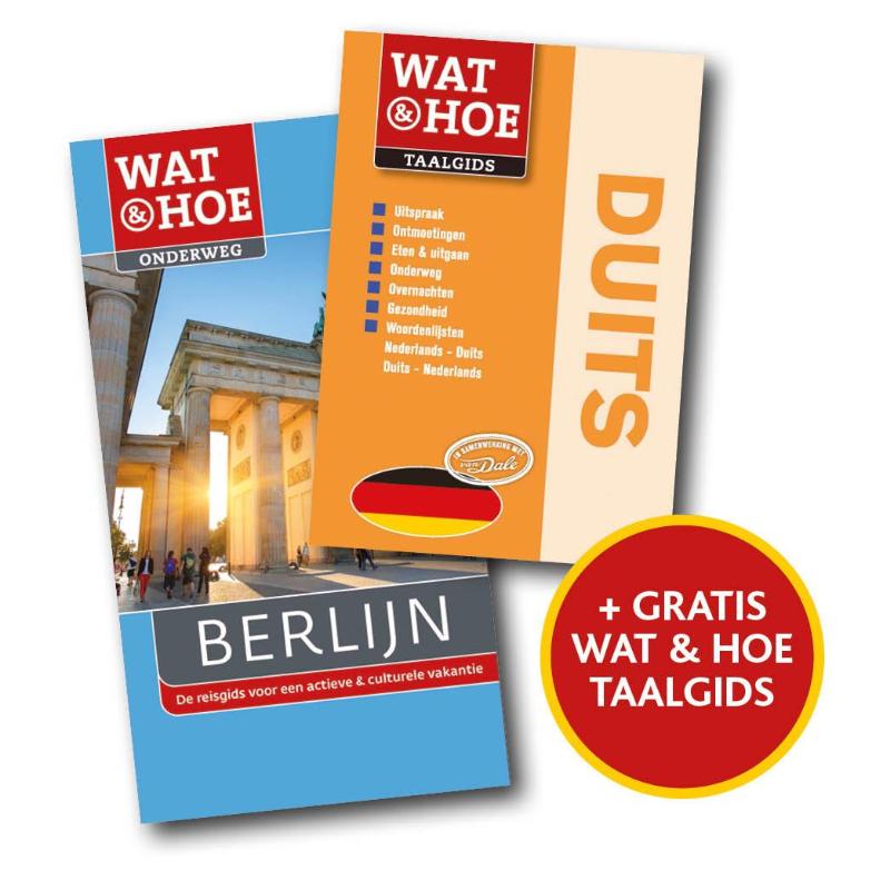 Omslag van Pakket Wat en Hoe Onderweg Berlijn + Wat en Hoe Taalgids Duits