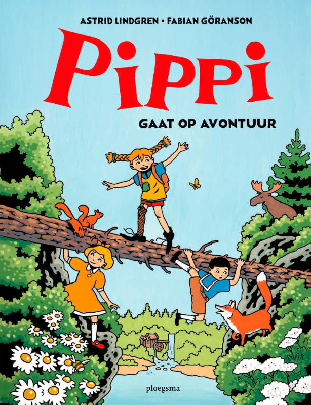 Omslag van Pippi gaat op avontuur
