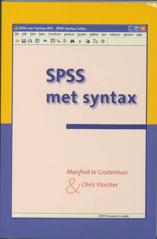Omslag van SPSS met Syntax
