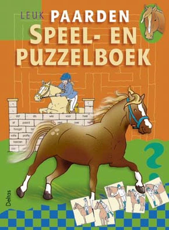 Omslag van Leuk paarden speel- en puzzelboek