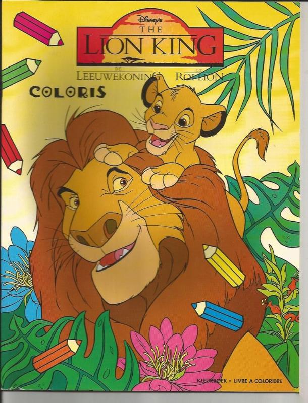 Omslag van Disney coloris leeuwekoning set 24 ex a 2,95