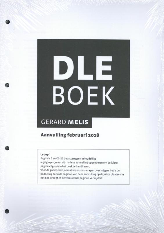 Omslag van DLE Boek: Aanvulling februari 2018