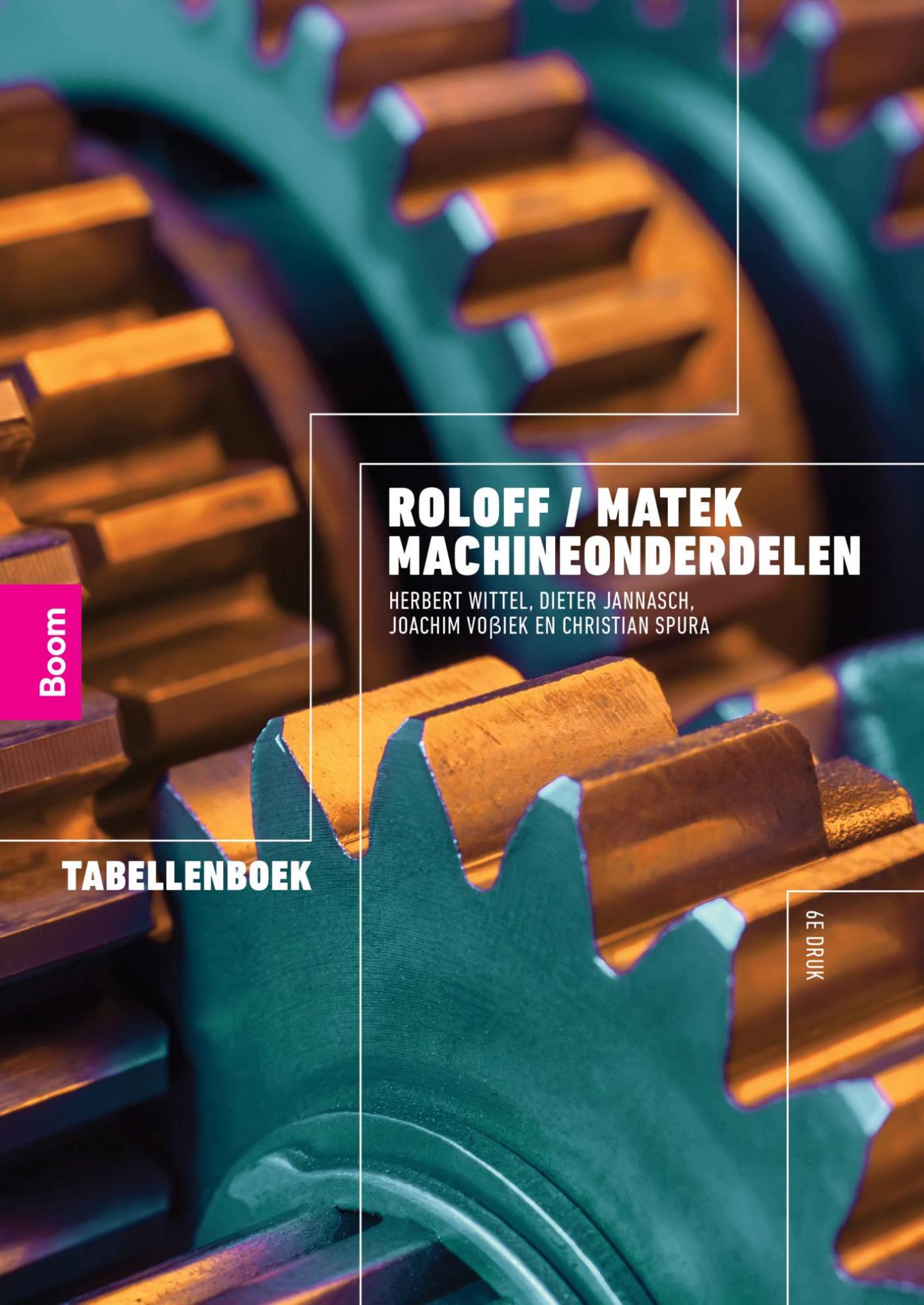 Omslag van tabellenboek