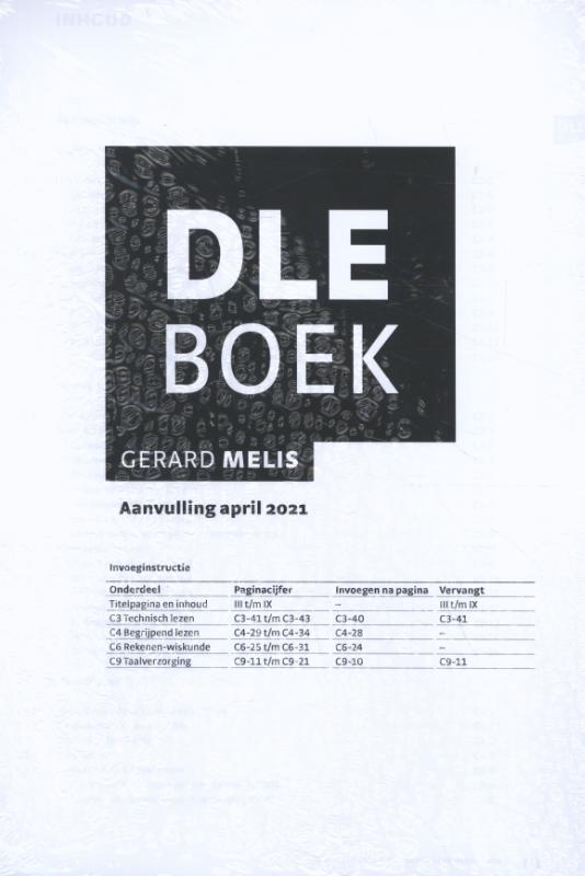 Omslag van DLE Boek: aanvulling april 2021