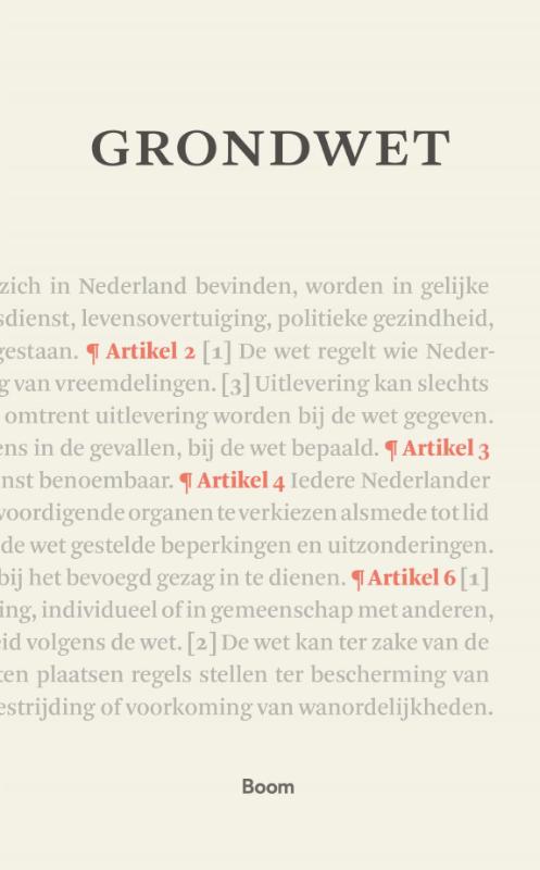 Omslag van Grondwet