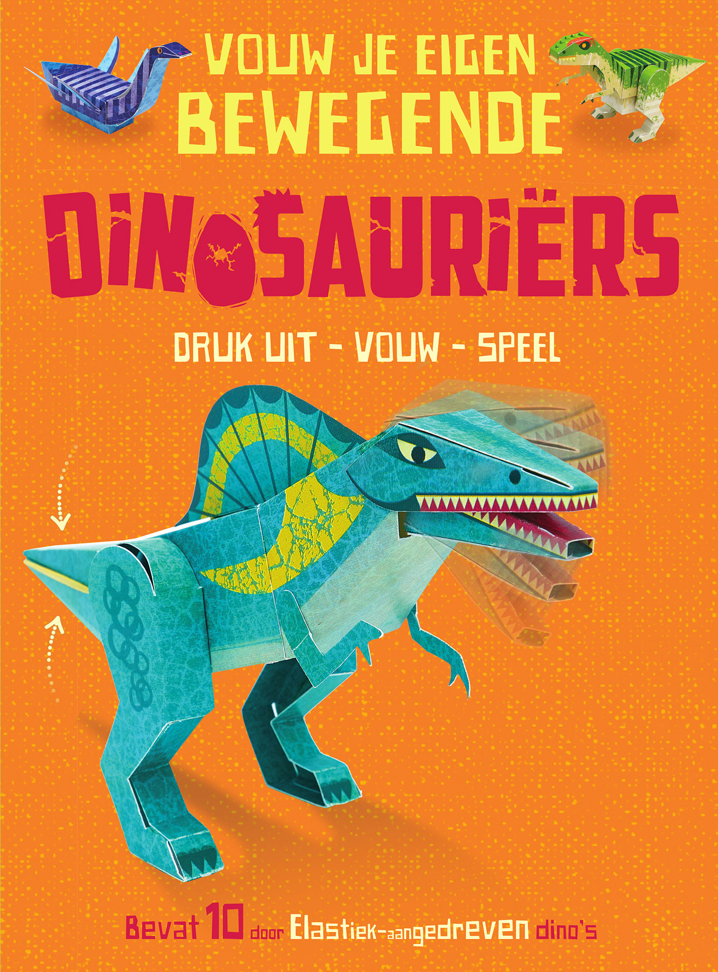 Omslag van Vouw je eigen bewegende dinosauriërs