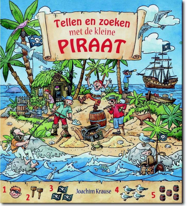 Omslag van Tellen en zoeken met de kleine piraat