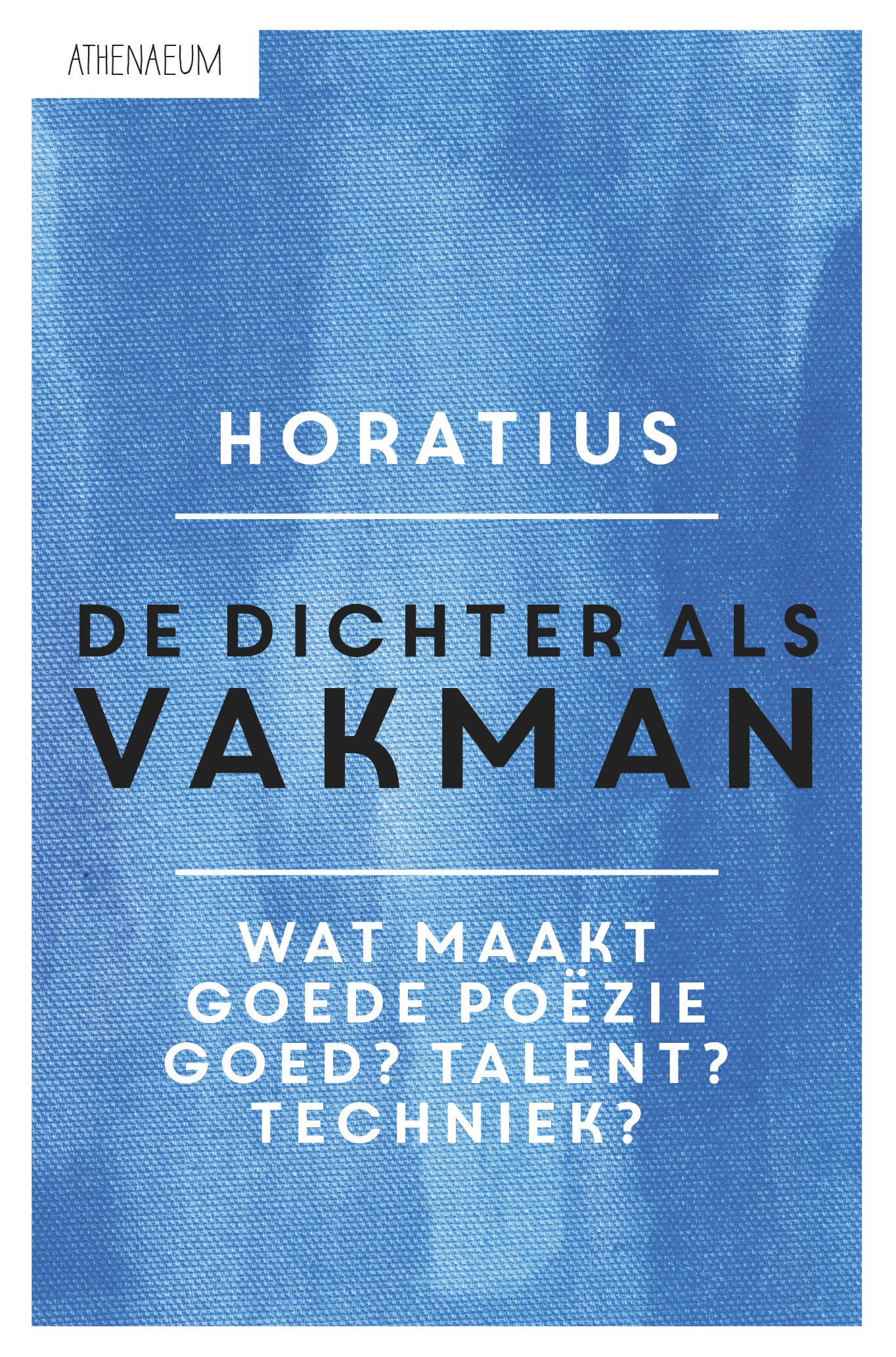 Omslag van De dichter als vakman