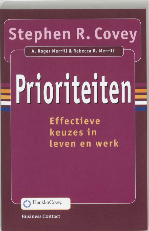 Omslag van Prioriteiten