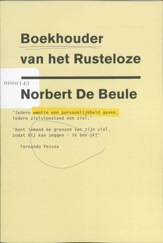 Omslag van Boekhouder van het rusteloze