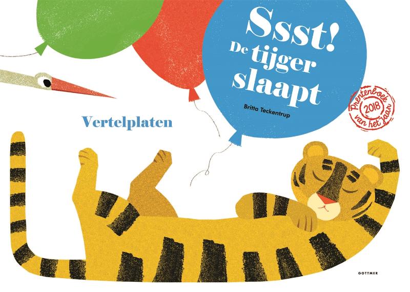 Omslag van Vertelplaten Ssst! De tijger slaapt!