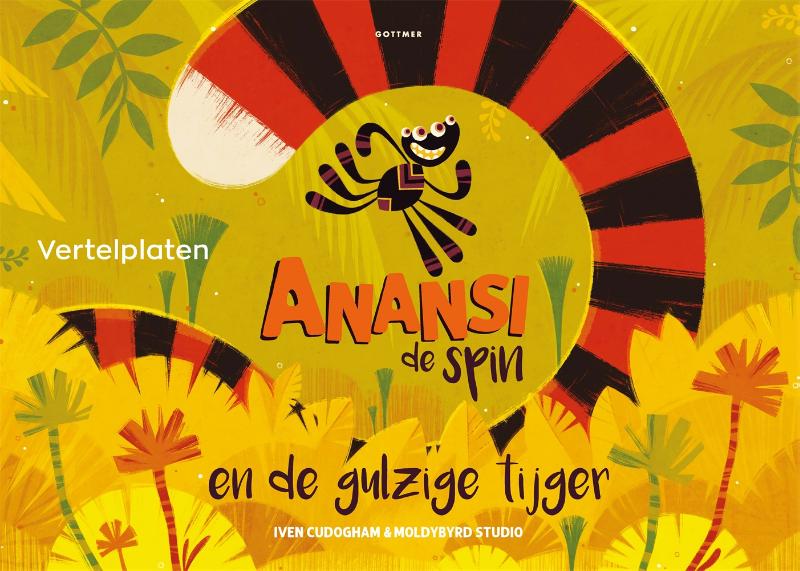 Omslag van Vertelplaten Anansi de spin en de gulzige tijger