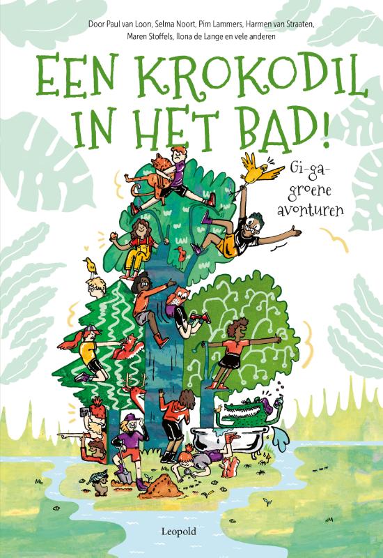 Omslag van Een krokodil in het bad!