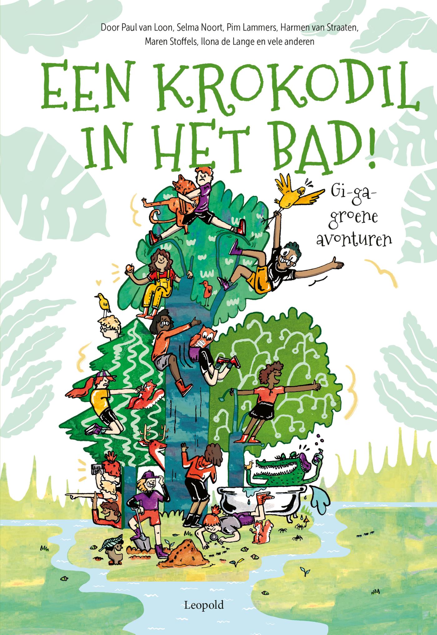 Omslag van Een krokodil in het bad!