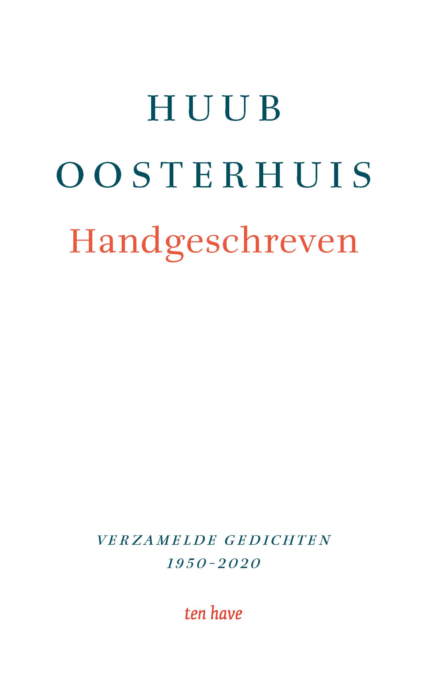 Omslag van Handgeschreven