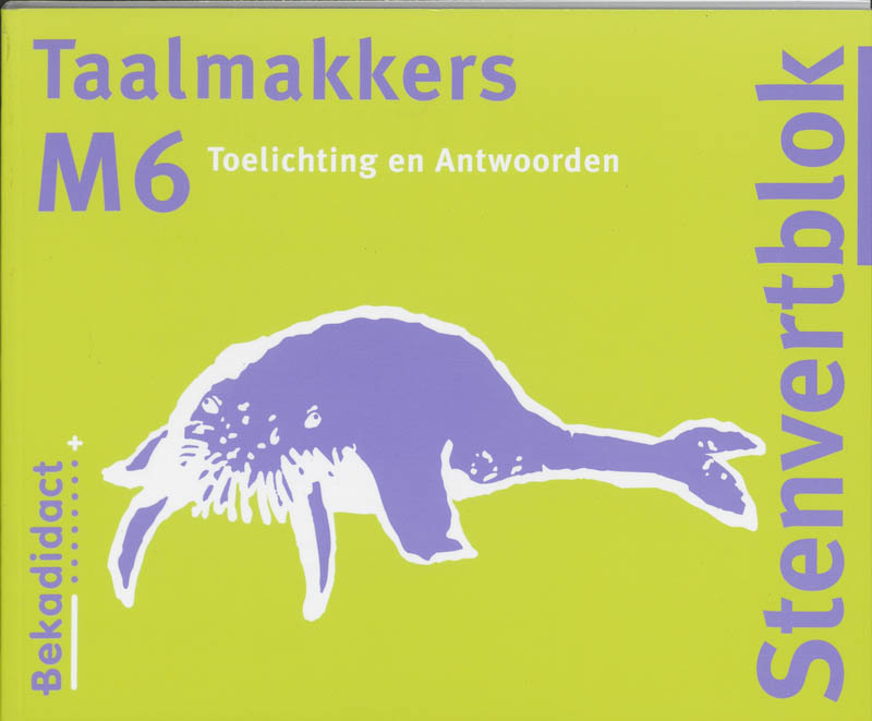 Omslag van Toelichting / antwoorden