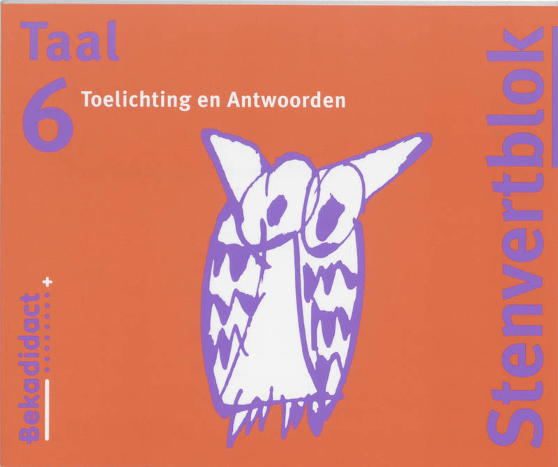 Omslag van Toelichting en antwoorden