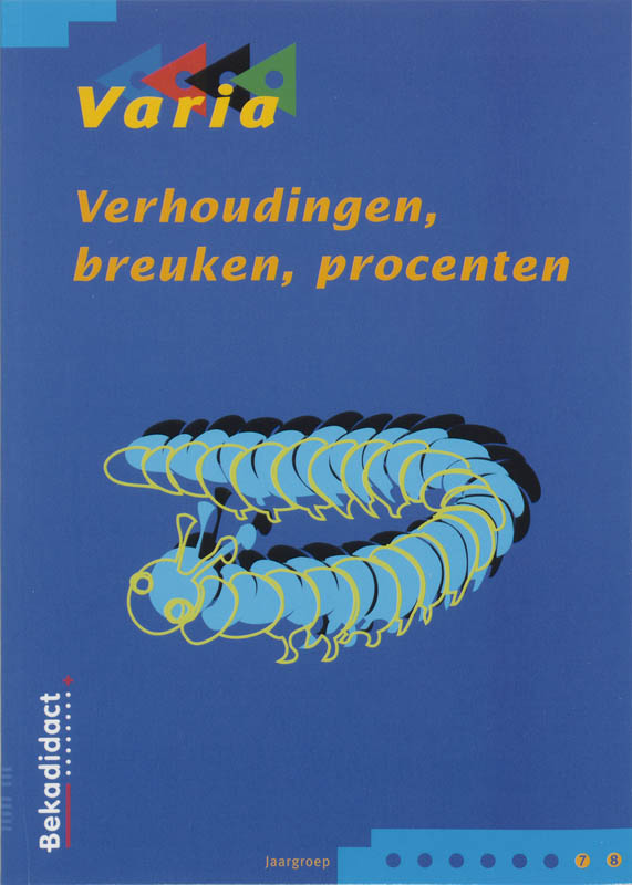 Omslag van Varia verhoudingen, breuken, procenten