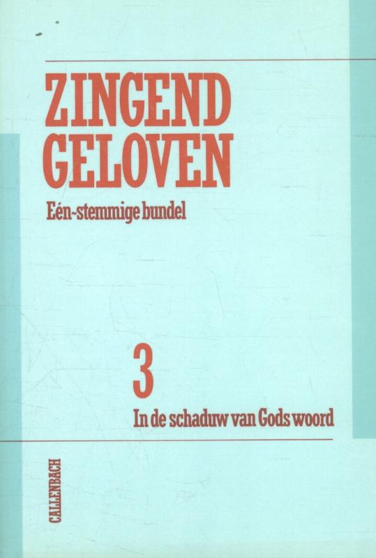 Omslag van 3 eenstemmige uitgave