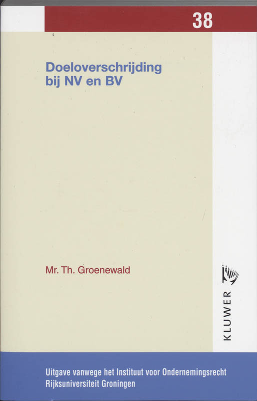Omslag van Doeloverschrijding bij NV en BV