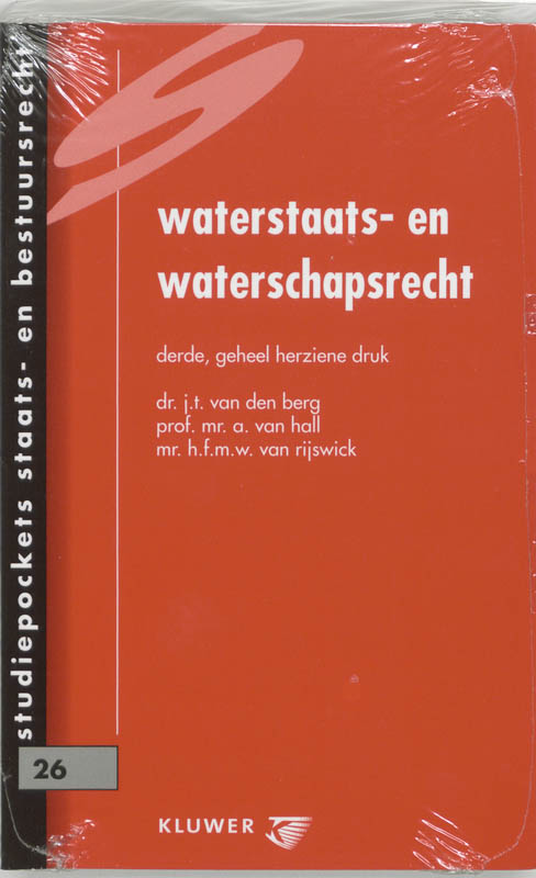 Omslag van Waterstaats- en waterschapsrecht