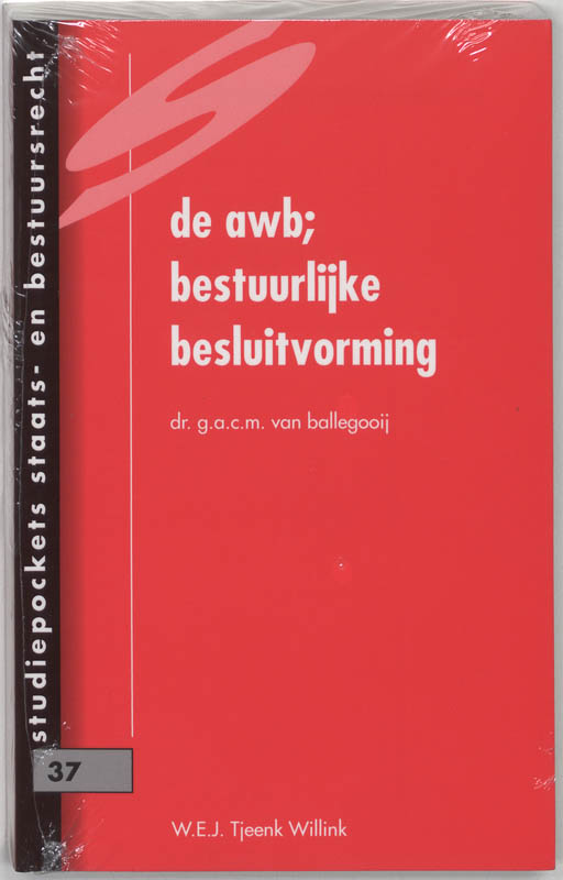 Omslag van De Awb. bestuurlijke besluitvorming