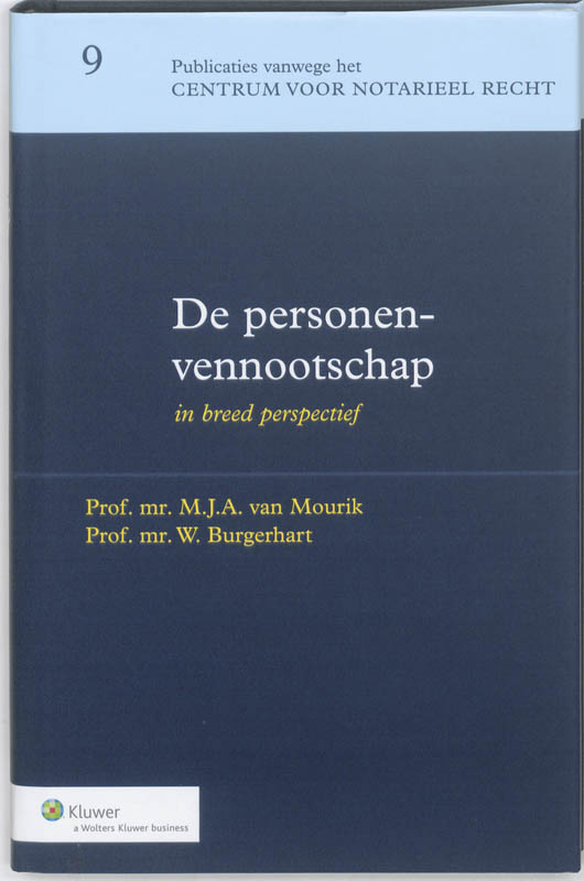 Omslag van De personenvennootschap