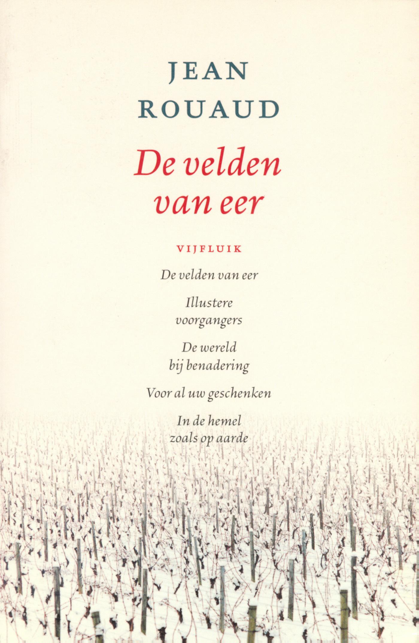 Omslag van De velden van eer