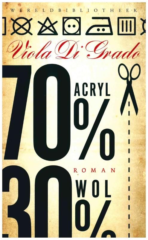 Omslag van 70% acryl 30% wol