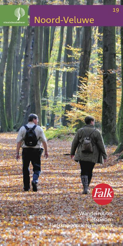 Omslag van Falk Staatsbosbeheer wandelkaart 19 Noord-Veluwe