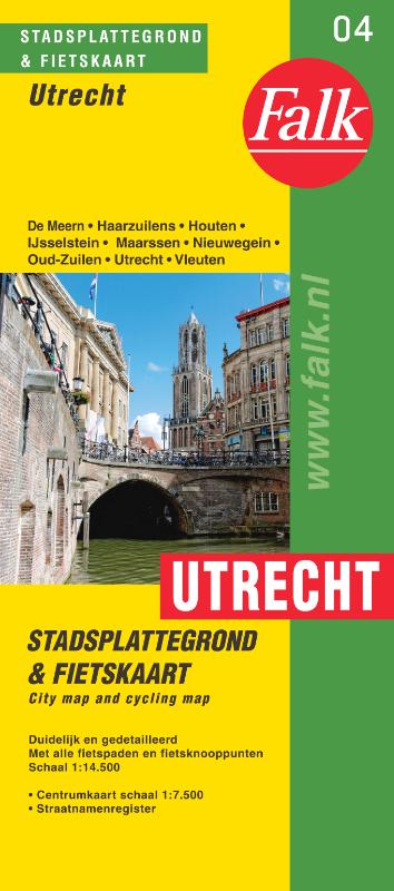 Omslag van Stadsplattegrond & Fietskaart Utrecht