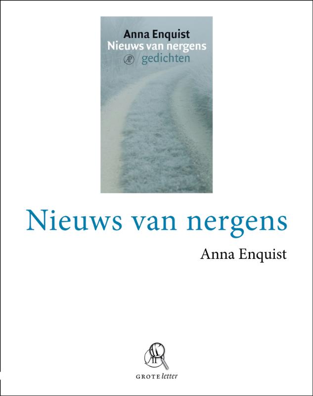 Omslag van Nieuws van nergens (grote letter)