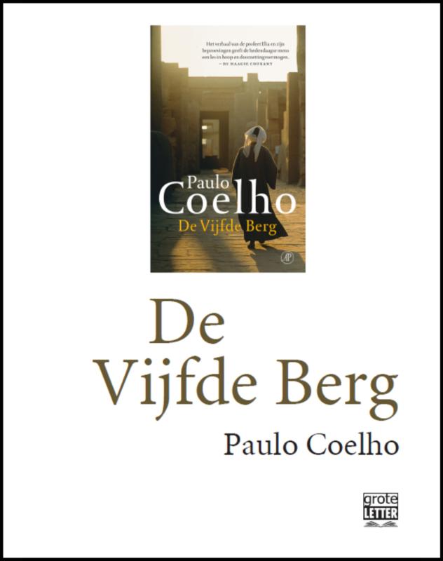 Omslag van De vijfde berg - grote letter