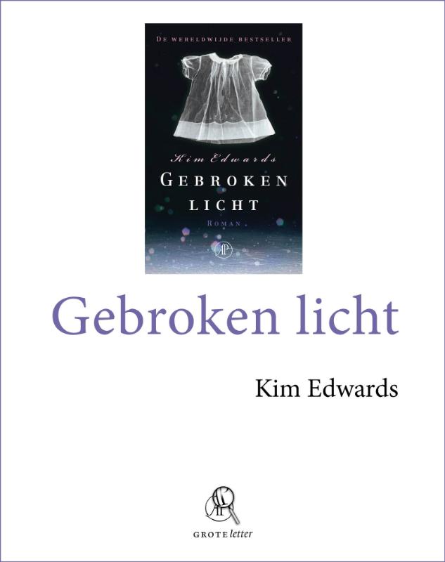 Omslag van Gebroken licht - grote letter