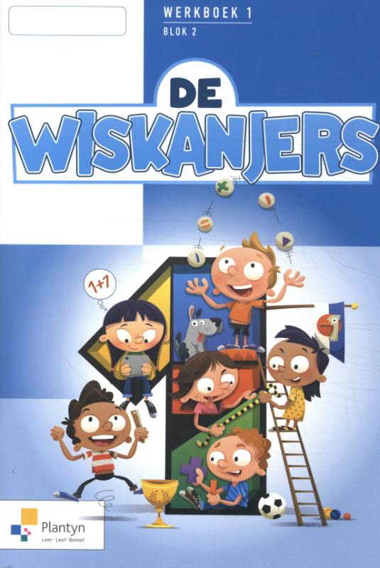 Omslag van De Wiskanjers 1 Werkboek Blok 2 - Editie 2018