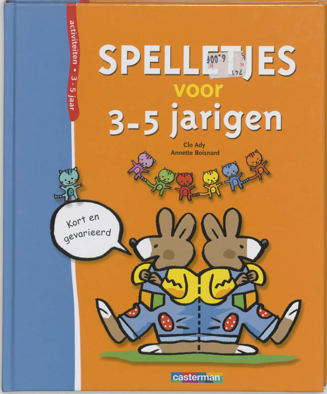 Omslag van Spelletjes voor 3-5 jarigen