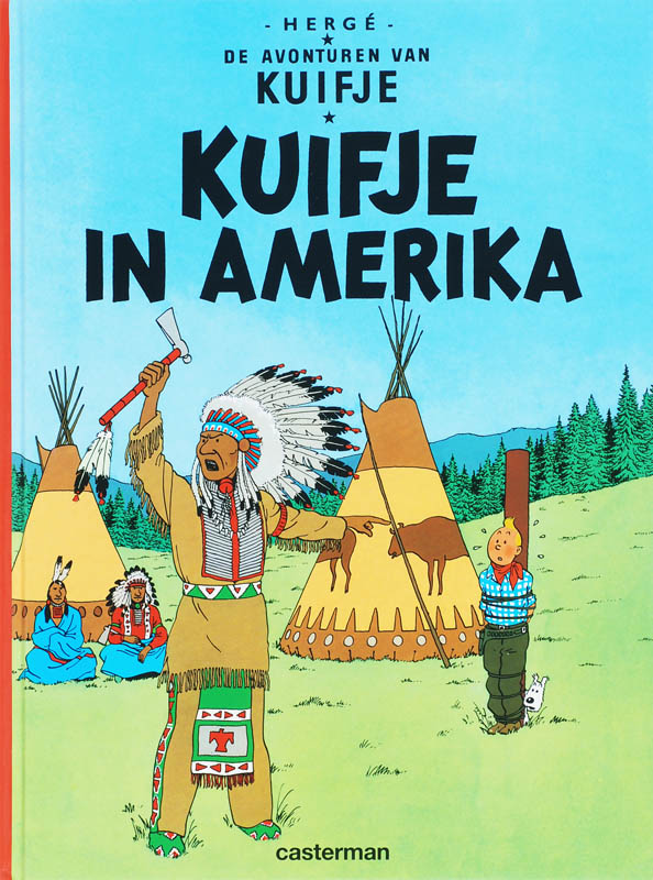 Omslag van Kuifje in Amerika