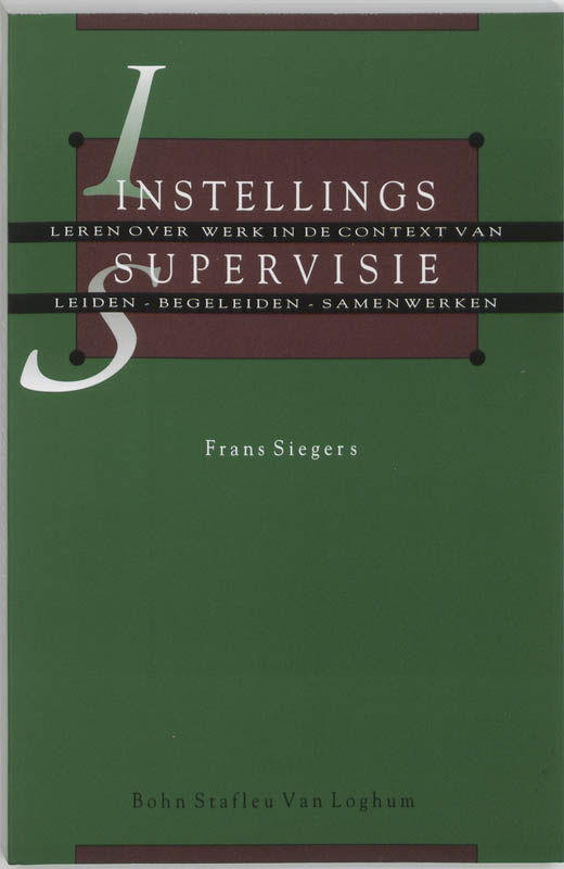 Omslag van Instellingssupervisie
