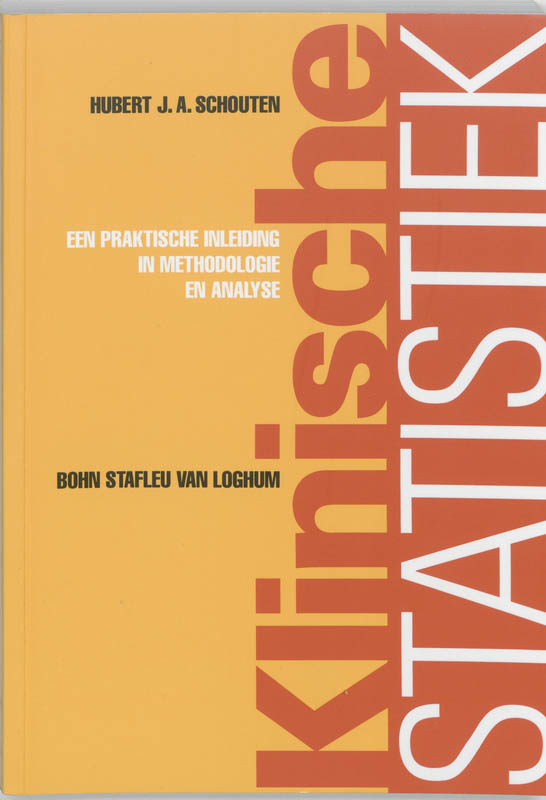 Omslag van Klinische statistiek
