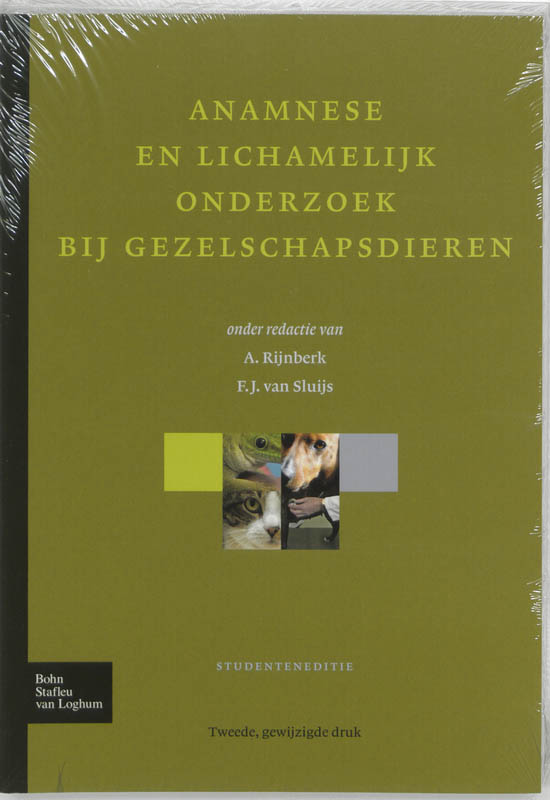 Omslag van Anamnese lichamelijk onderzoek gezelschapsdieren