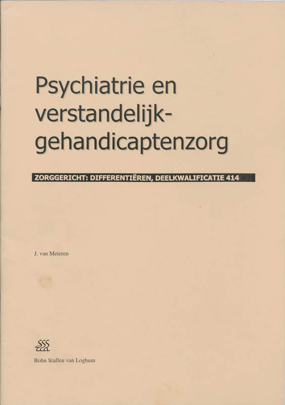 Omslag van Psychiatrie en verstandelijk-gehandicaptenzorg