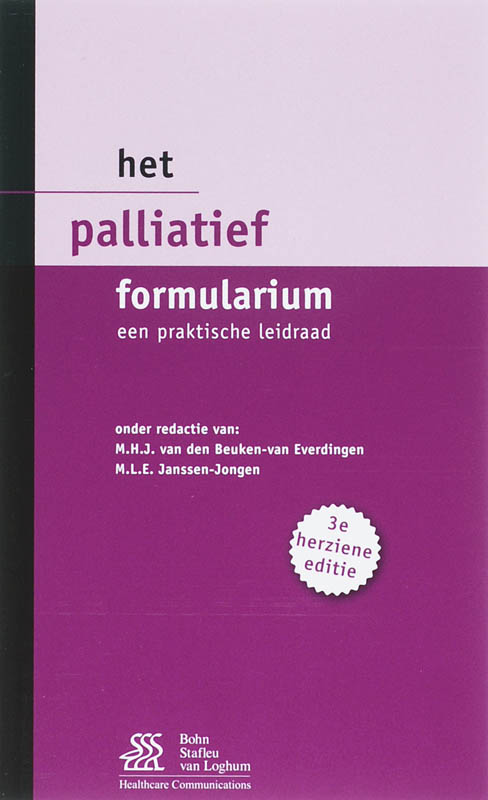 Omslag van Het palliatief formularium