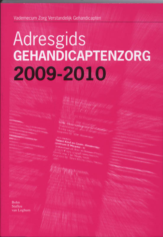 Omslag van Adresgids gehandicaptenzorg 2009-2010