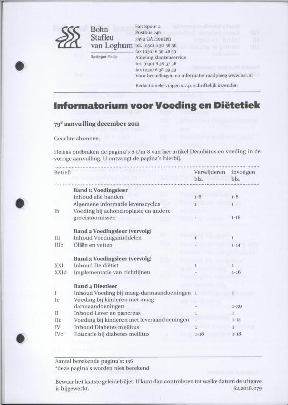 Omslag van 79e aanvulling december 2011
