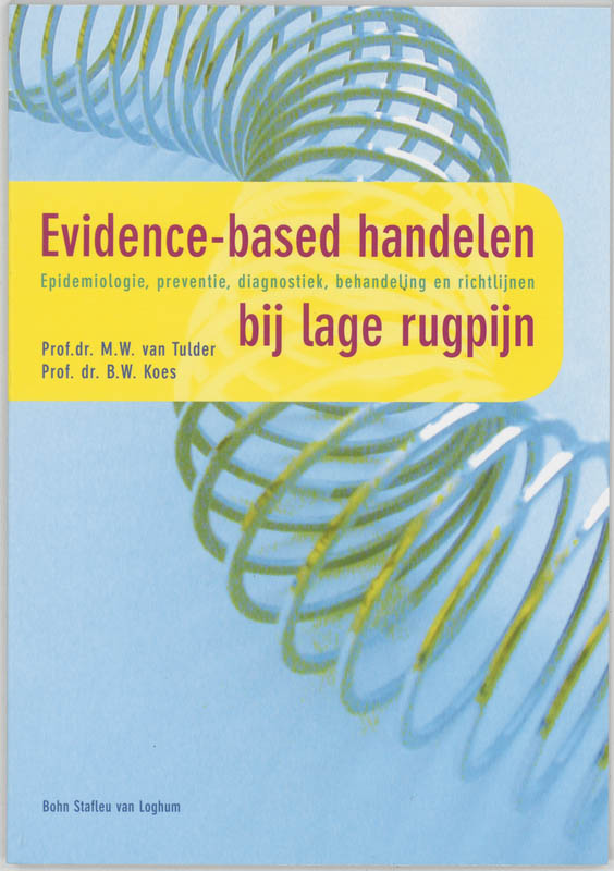 Omslag van Evidence-based handelen bij lage rugpijn